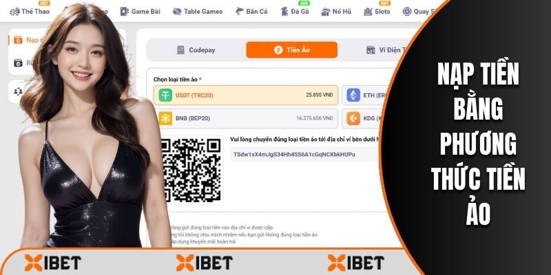 Nạp tiền bằng tiền ảo 